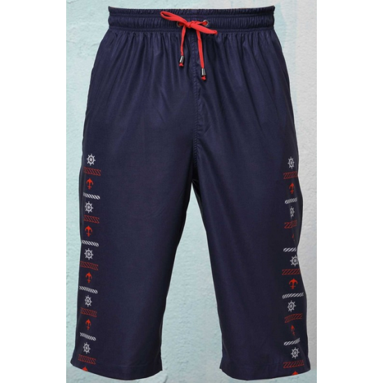 Long Men's Pool Shorts Dark Blue