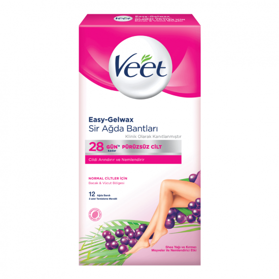 Veet Ağda Bandı Bacak ve Vücüt (normal ciltler) 12 adet