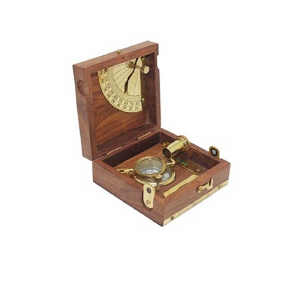 Compass Wooden case 100 mm